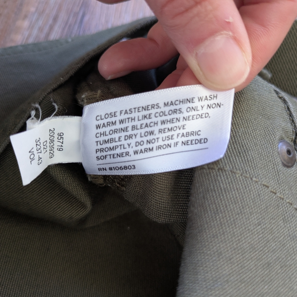Duluth Trading Women's DuluthFlex Fire Hose Bib Overalls Vintage Green XXL x 31 - Picture 10 of 16